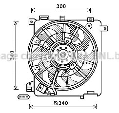 AVA QUALITY COOLING Вентилятор, охлаждение двигателя OL7635